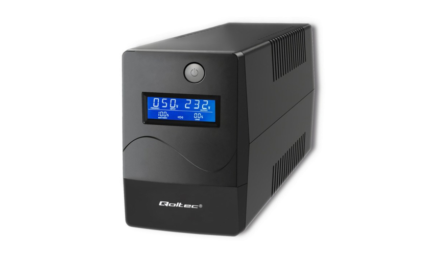 ZSIQOCUPS0058 - Zasilacz awaryjny UPS 1000VA 600W, USB, RJ-45