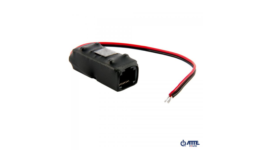 AEPI-1-10-HS Adapter PoE PASSIVE 1 kanałowy, Fast Ethernet 10/100 Mbps + PoE, Vout=Vin, złącza RJ45/RJ45 + przewody, typu AEPI-1-10-HS