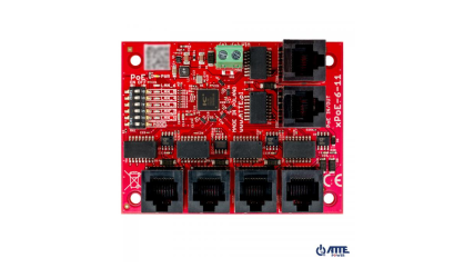 xPoE-6-11-OF Switch PoE 6 portowy 10/100Mbps (5xPoE + 1xUplink), bezpieczniki elektroniczne, tryb Long Range, moduł do zabudowy, bez zasilacza, typu xPoE-6-11-OF