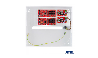 IP-16-20-H Zestaw do 16 kamer IP w obudowie wewnętrznej ABOX-H (miejsce na NVR), zasilacz 192W (2x96W), switch PoE 18 portowy (16xPoE 10/100Mbps + 2xGigabit Uplink), bezpieczniki elektroniczne, typu IP-16-20-H