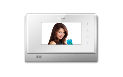 CDV-70UM WHITE Monitor 7" z serii "Blue Crystal" z funkcją pamięci zdarzeń, 230V AC